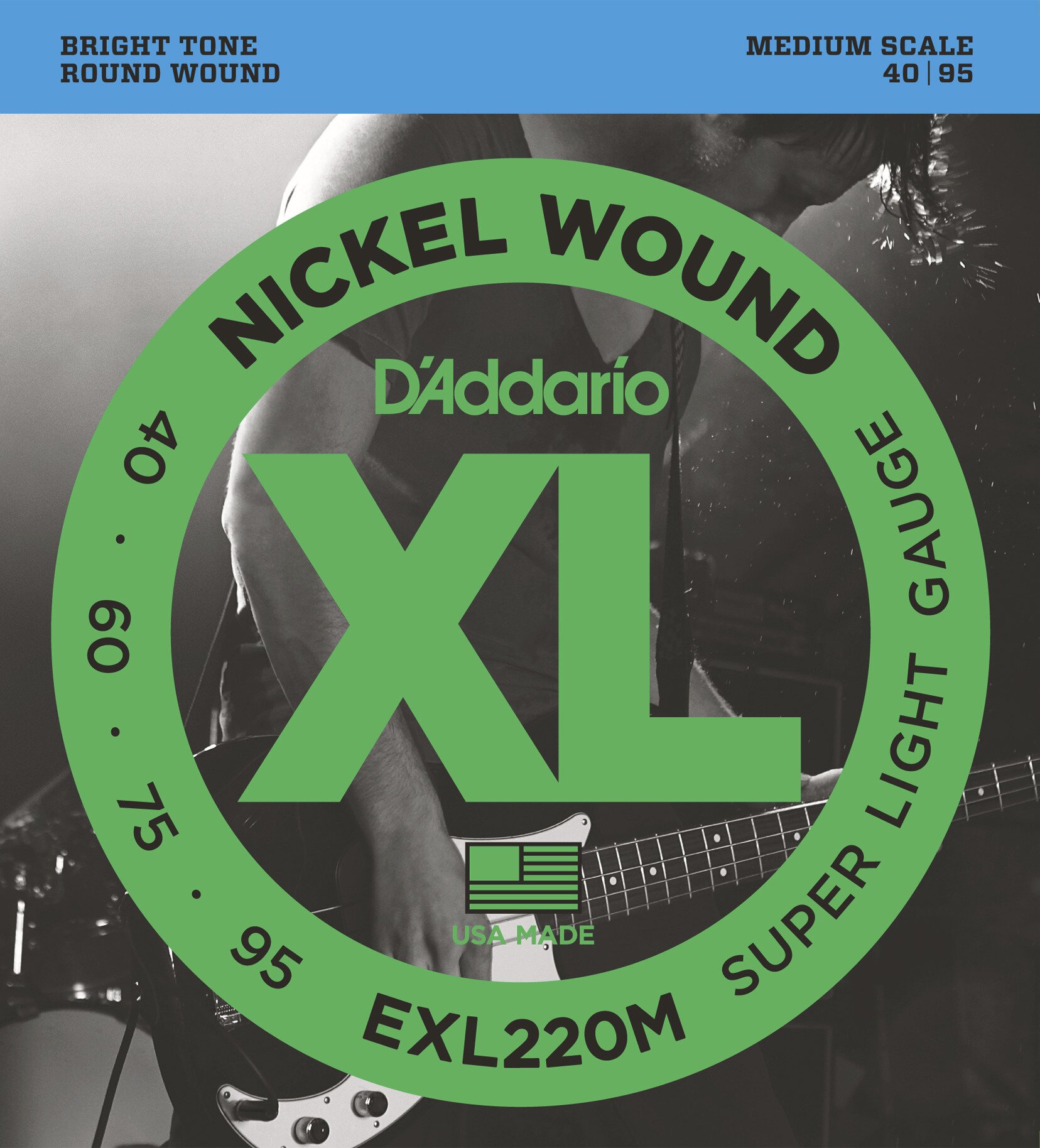 Daddario EXL220M Saitensatz für E-Bass 040-095