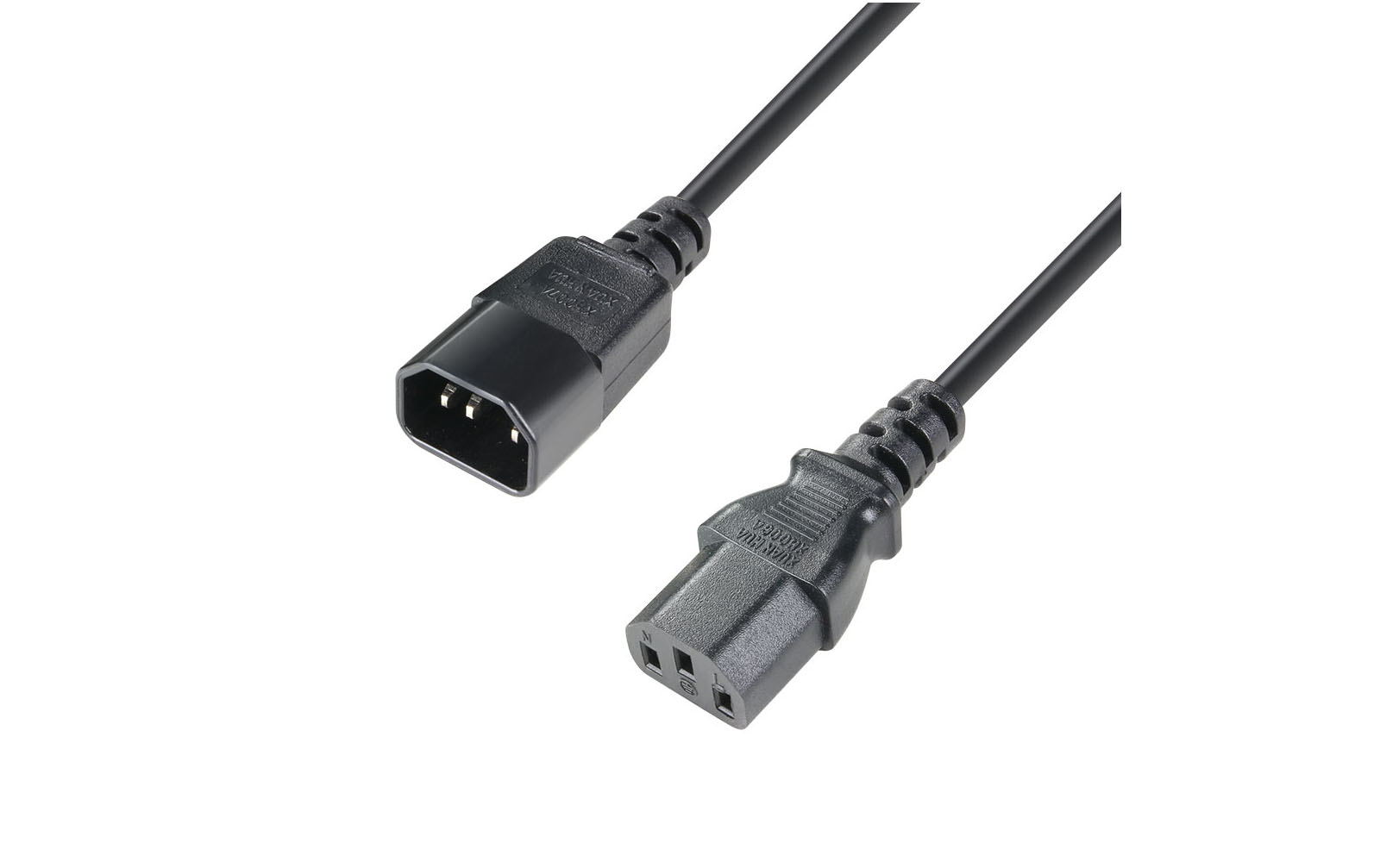 Adam Hall Cables 8101 KE 0100 - Stromverlängerungskabel C14 - C13 1,0 m