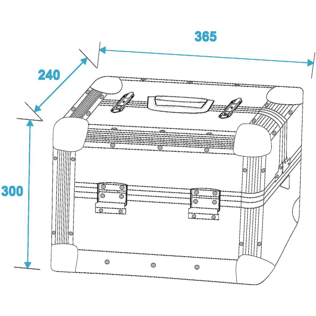 Roadinger Universal-Fächercase AM-1, schwarz