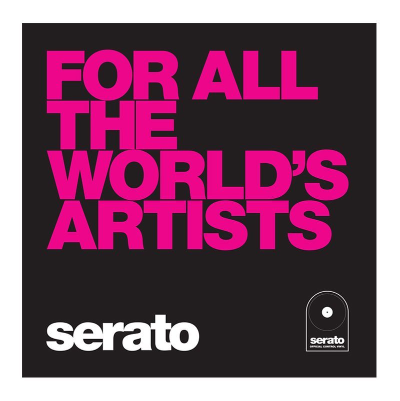 Serato Manifesto, 10" Control Vinyls schwarz, For All The Worlds
