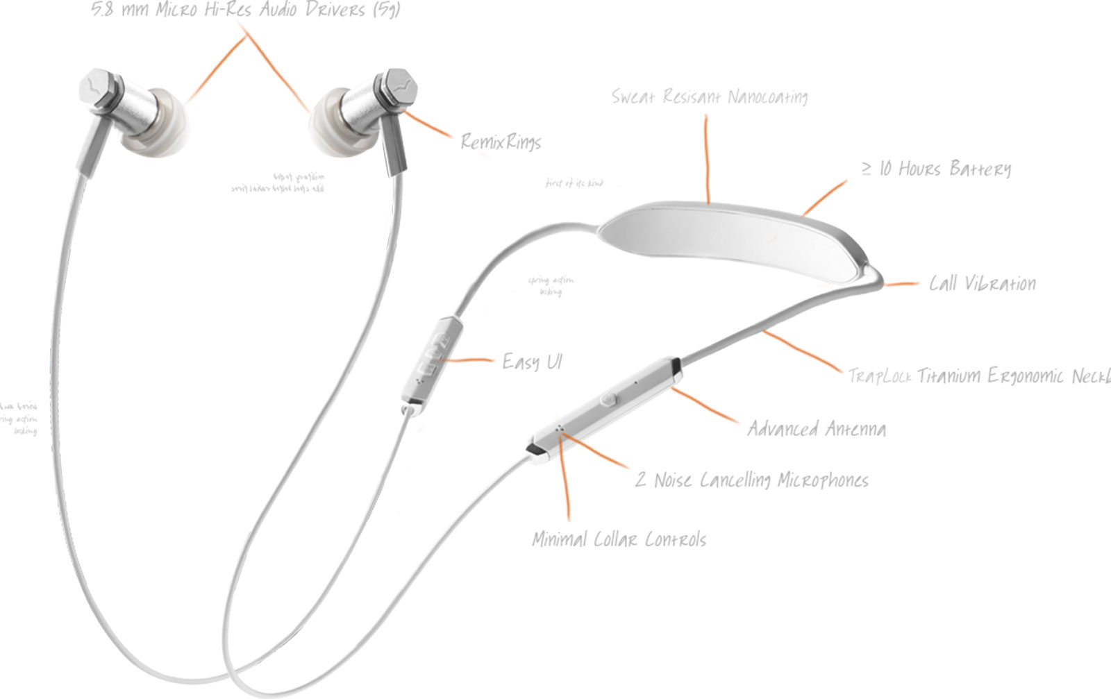 V-Moda Forza Metallo Wireless Silver