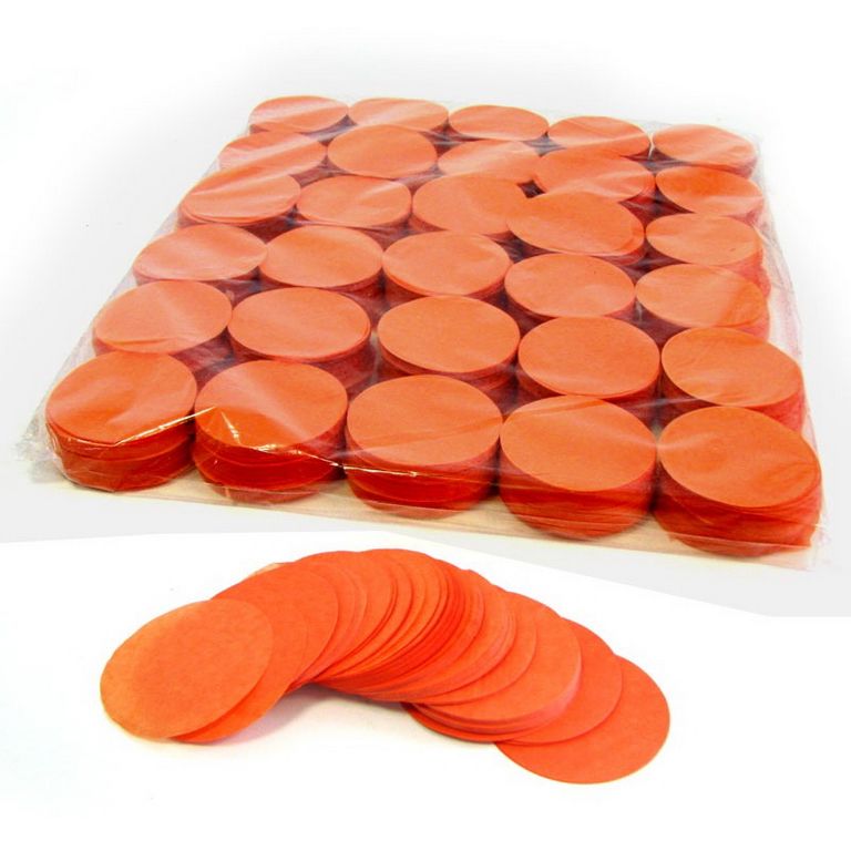 Magic FX Slowfall Konfetti Kreis Ø55mm Orange Beutel