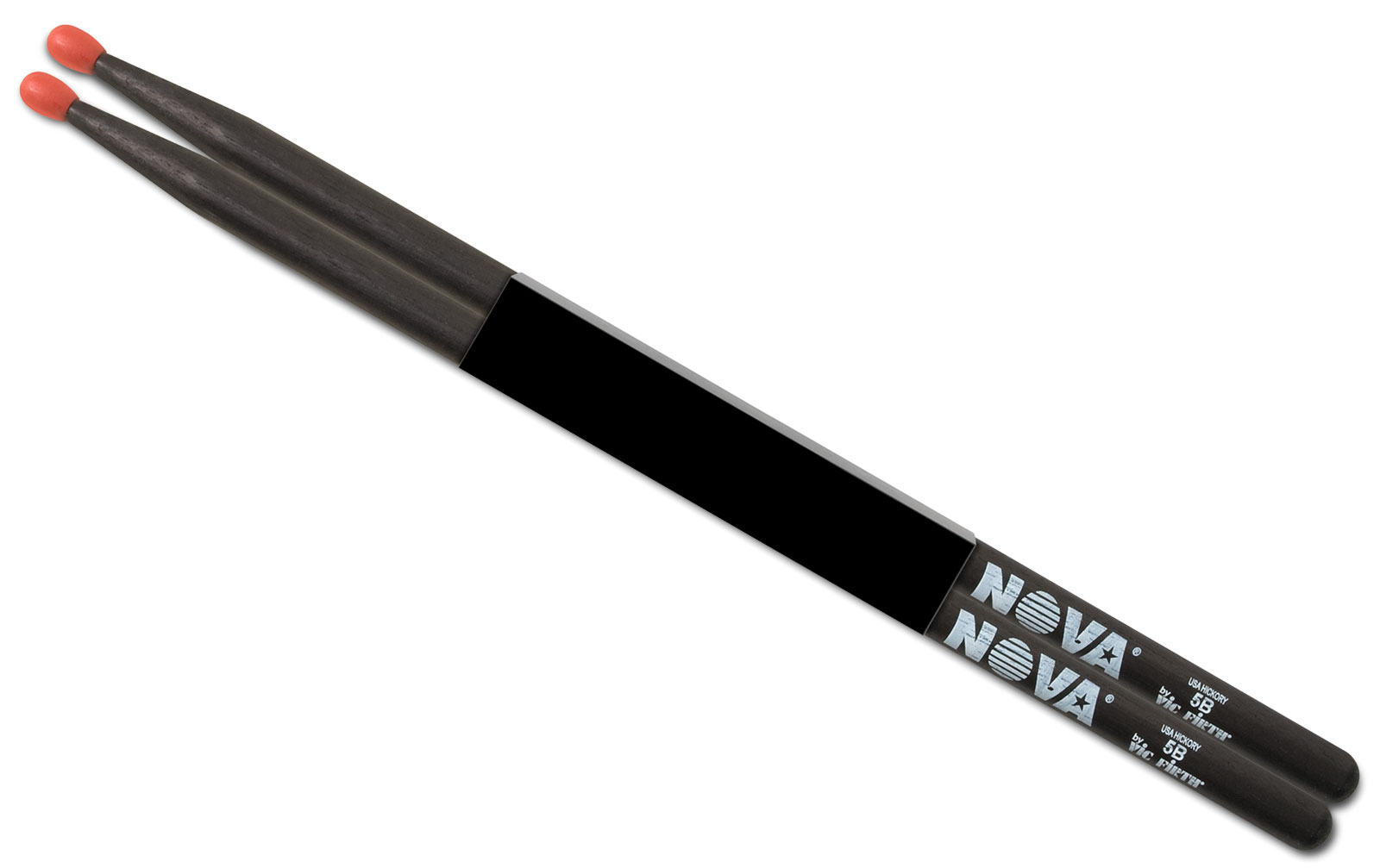 Nova Drum Sticks 5BNB Hickory, schwarz lackiert