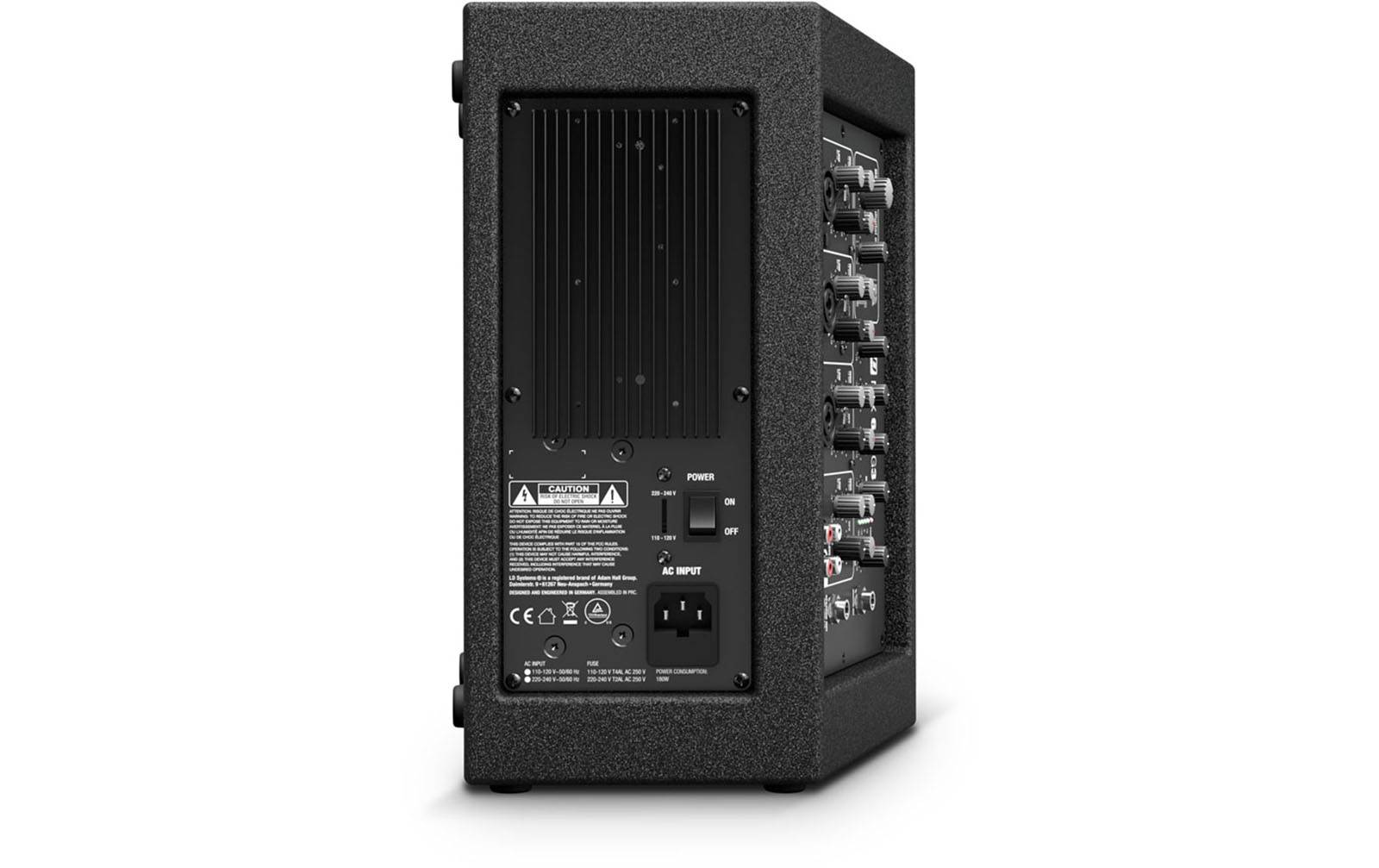 LD Systems MIX 6 A G3 2-Weg Aktiv-Lautsprecher mit integriertem 4-Kanal-Mixer