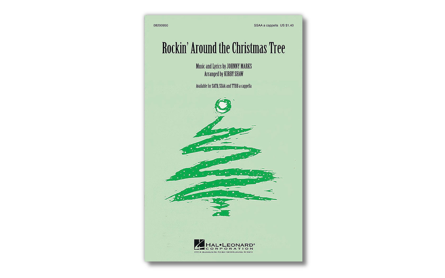 Rockin' around the Christmas Tree, Johnny Marks, SSAA, Chorpartitur, Sprache: English (UK)