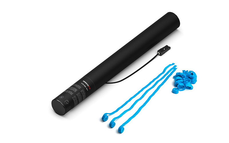 Magic FX Elektrische Luftschlangen Kanone 50cm Hellblau