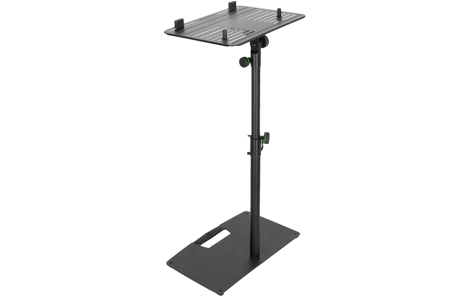 Gravity LTS T 02 B - Universal Laptop-Ständer mit verstellbaren Haltepins und Stahlfuß, Schwarz