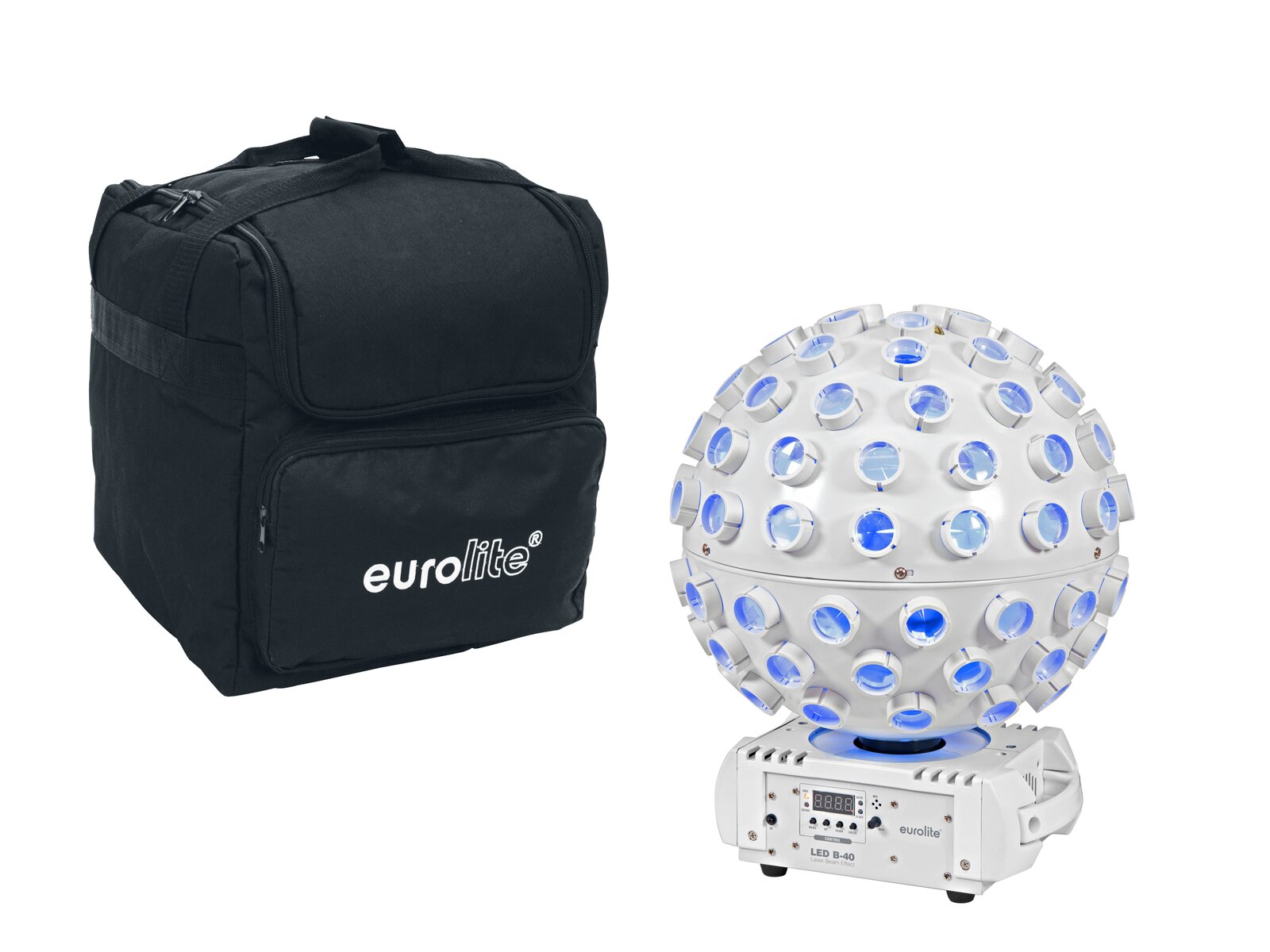 Eurolite Set LED B-40 Laser Strahleneffekt ws + Softbag