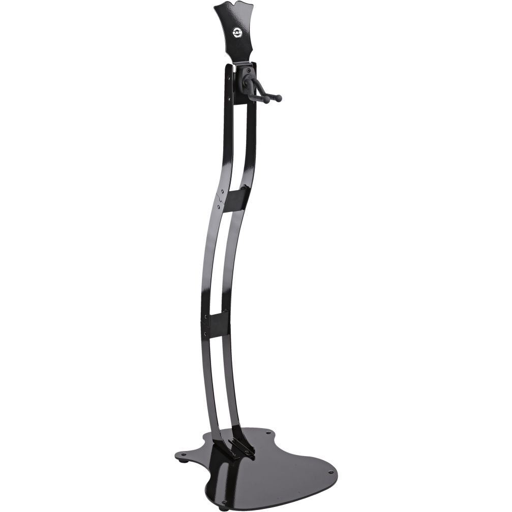 K&M 17630 Guitar Station M - Gitarrenständer, schwarz, hochglänzend