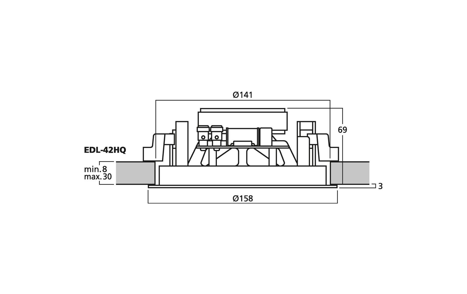 Monacor EDL-42HQ ELA-Lautsprecher