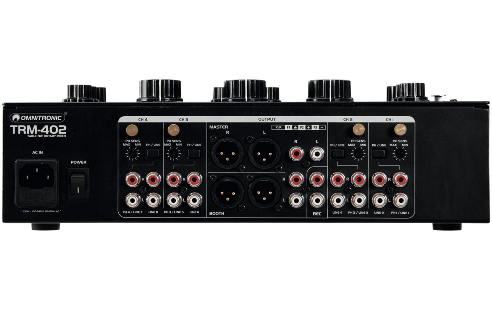 Omnitronic TRM-402 4-Kanal Rotary-Mixer