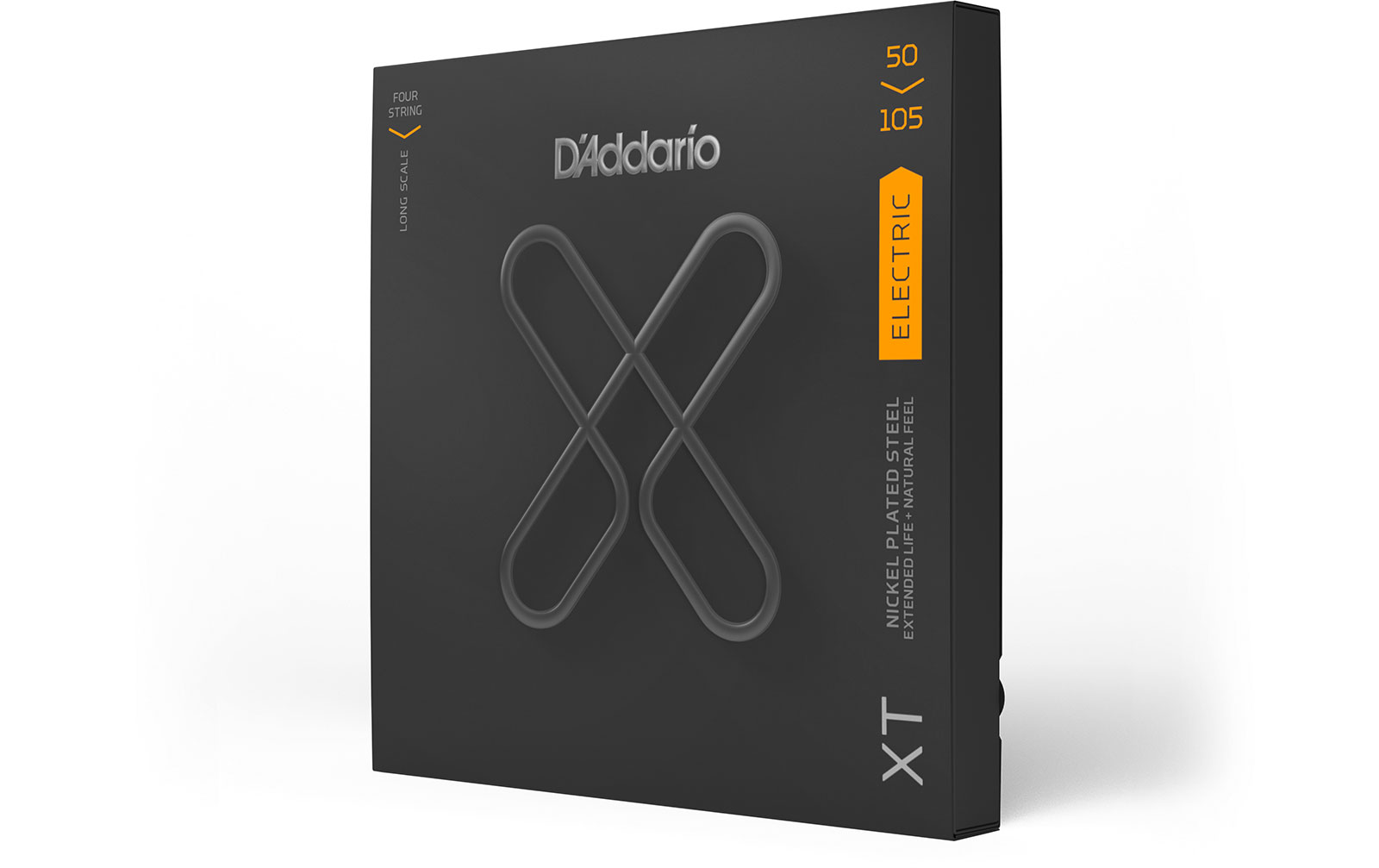 D'Addario XTB50105, XT Bass Nickel Plated Steel, Medium, Long Scale, 50-105