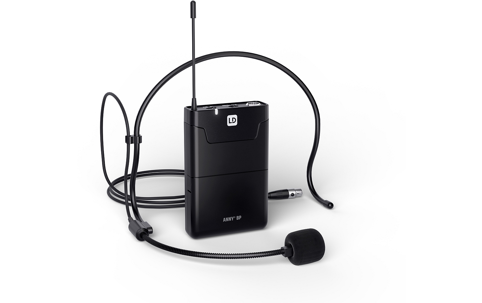 LD Systems ANNY® 10 BPH 2 B8 - 10" Mobiler Bluetooth® PA-Lautsprecher mit Akku, Mixer und 2x Headset-Mikrofon (inkl. Taschensender)