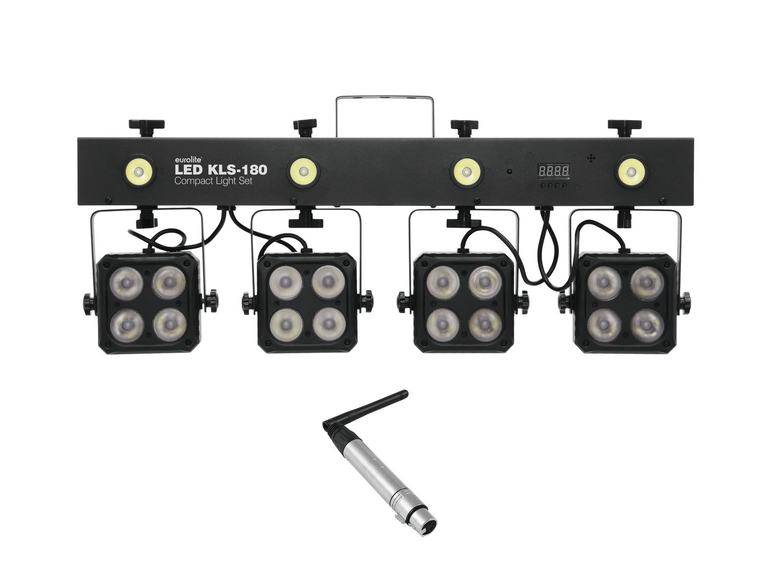 Eurolite Set LED KLS-180 + QuickDMX Funkempfänger