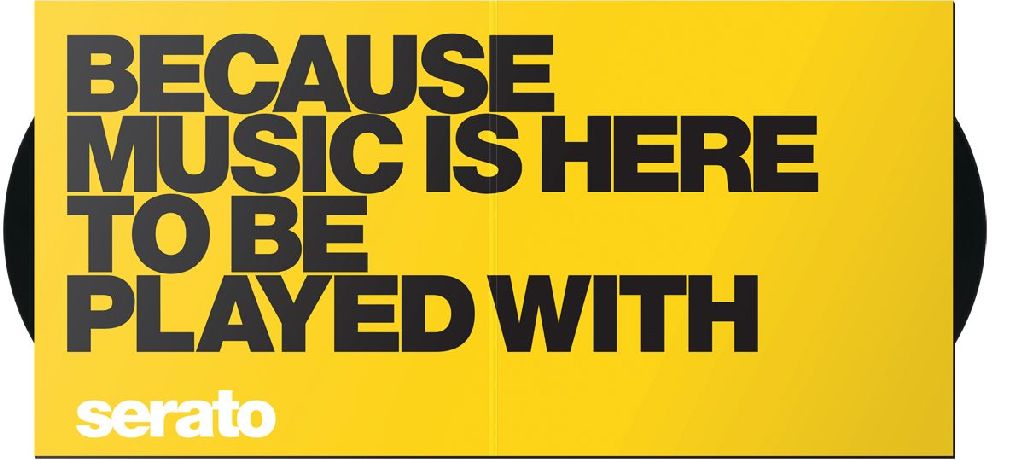 Serato Manifesto, 12" Control Vinyls schwarz, Because Music