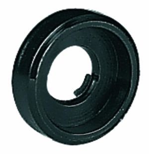Plastikscheibe schwarz groß (vertieft)