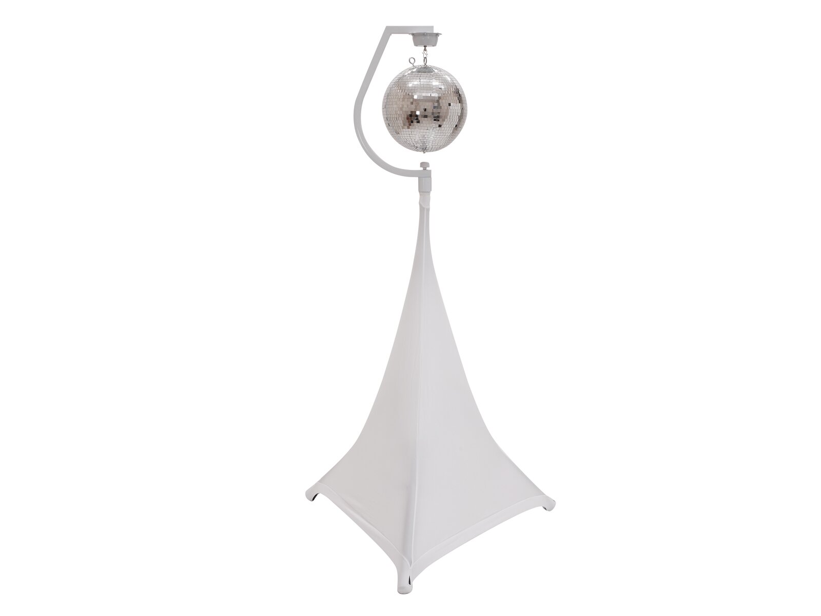 Eurolite Set Spiegelkugel 30cm mit Stativ und Segel weiß