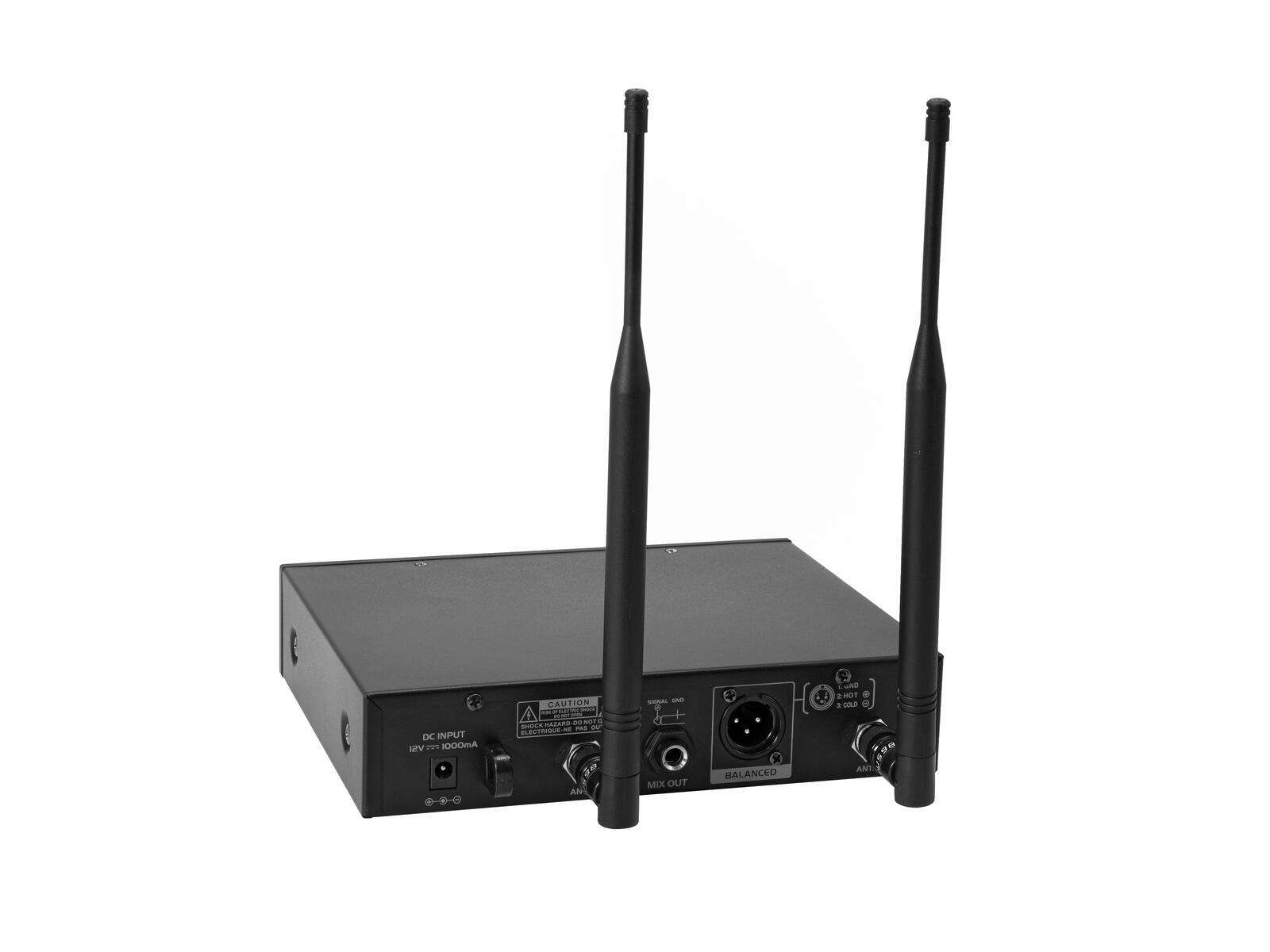 Omnitronic UHF-601 1-Kanal Funkmikrofon-System 823-832/863-865 MHz