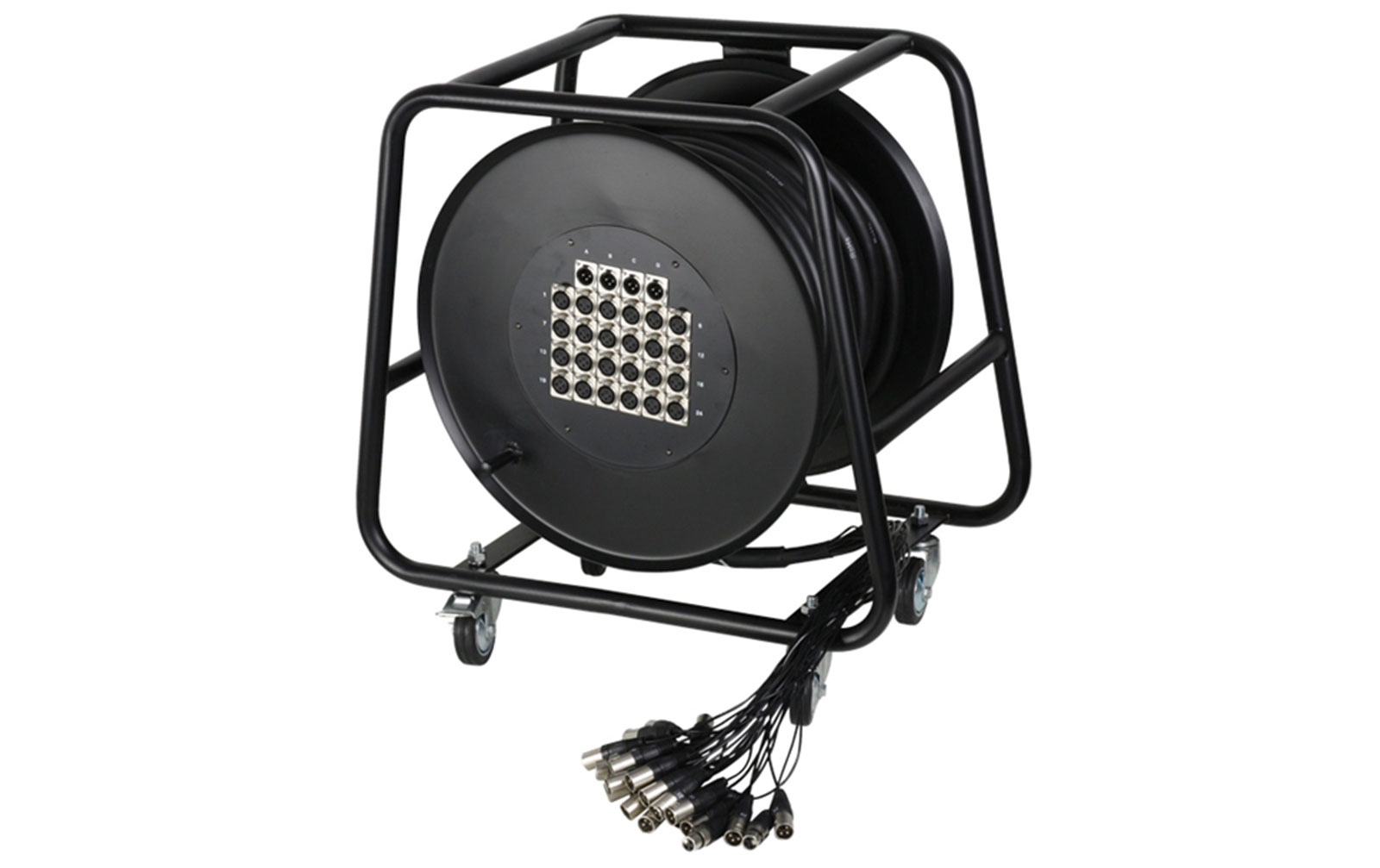 Adam Hall K 28 C 30 D Multicore auf Trommel mit Stagebox 24/4 30 m