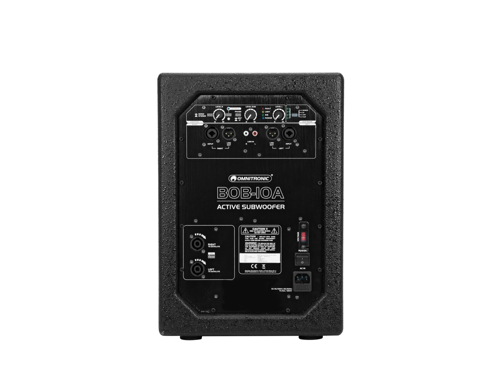 Omnitronic BOB-10A Subwoofer aktiv schwarz