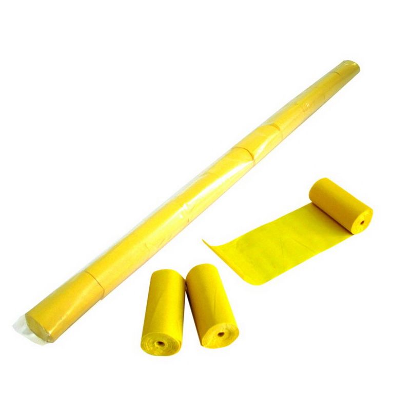 Magic FX Luftschlangen 10m x 5cm Gelb Beutel