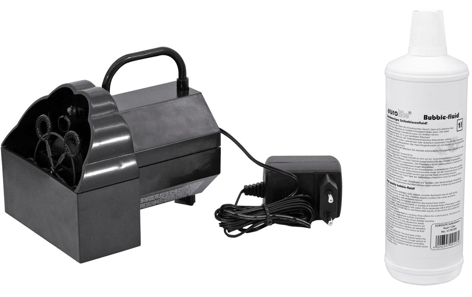 Eurolite Set B-50 Seifenblasenmaschine + Seifenblasenfluid 1l