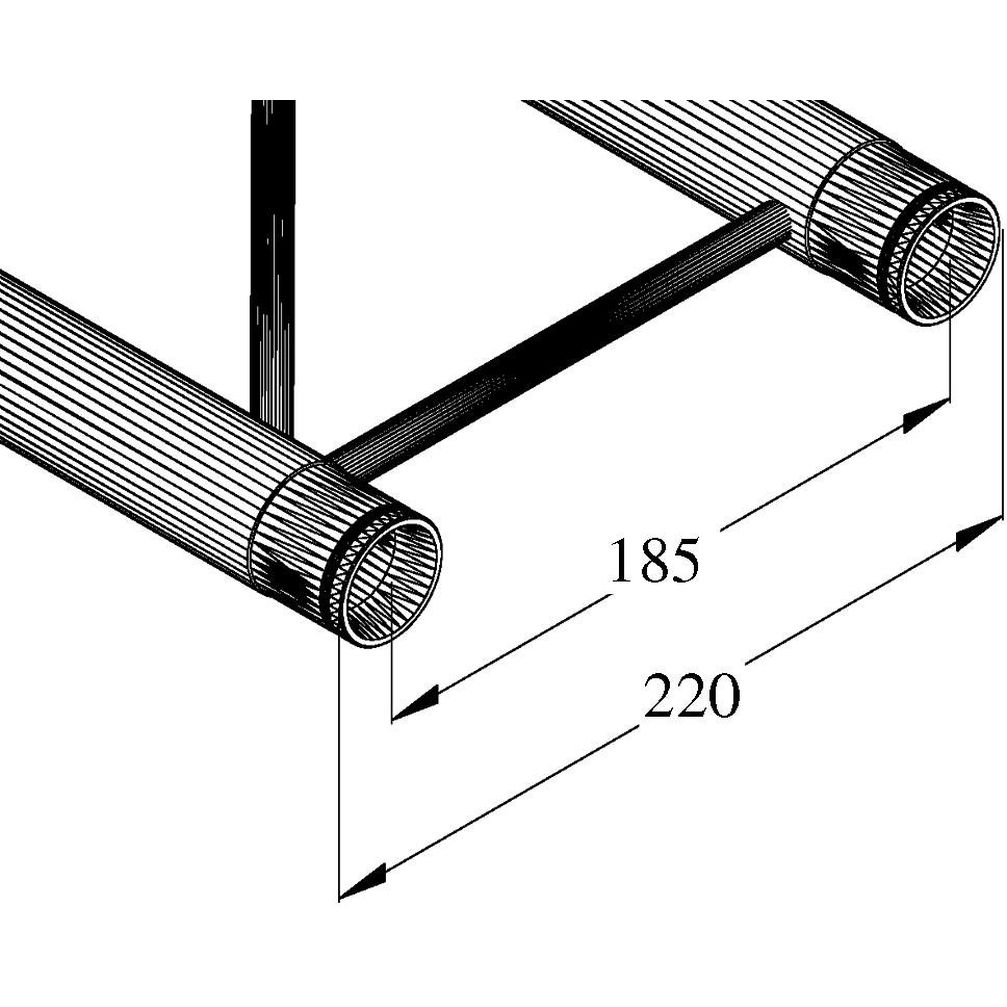 Alutruss Decolock DQ2-1000 2-Punkt-Traverse