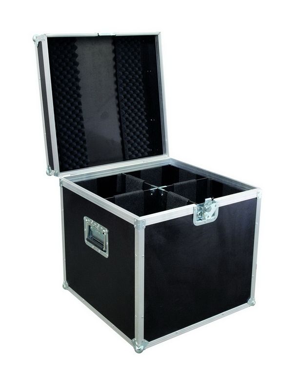 Roadinger Flightcase 4x PAR-64 Spot lang Haken