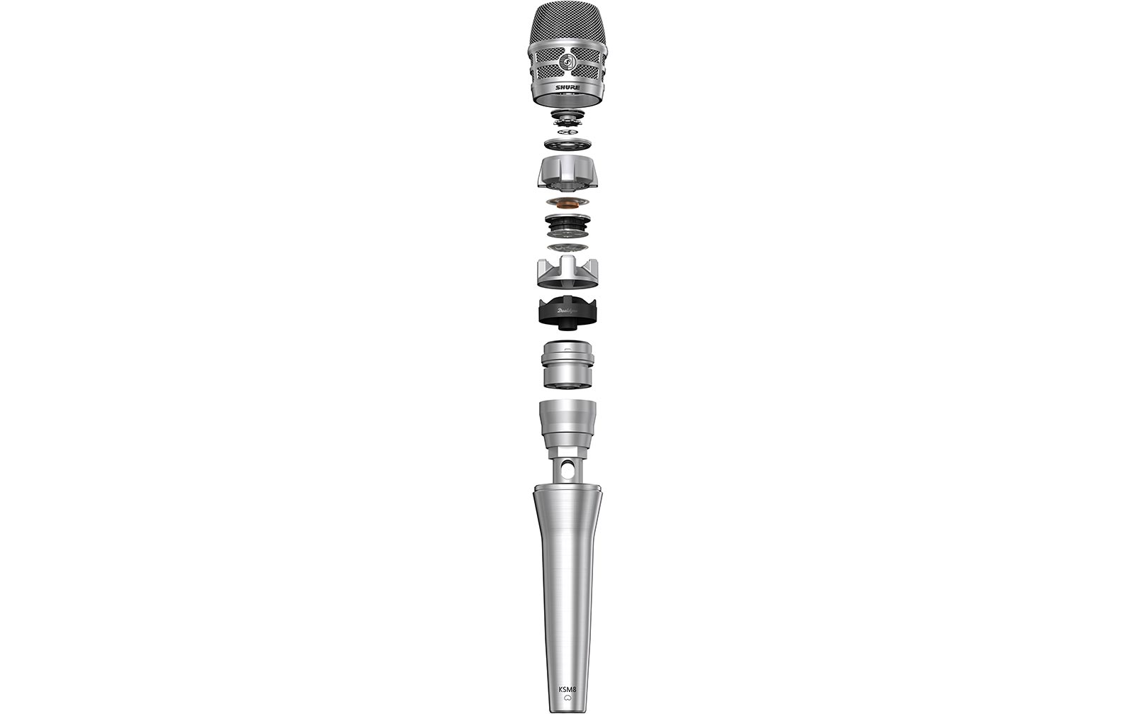 Shure KSM8 N Dualdyne Gesangsmikrofon, nickel