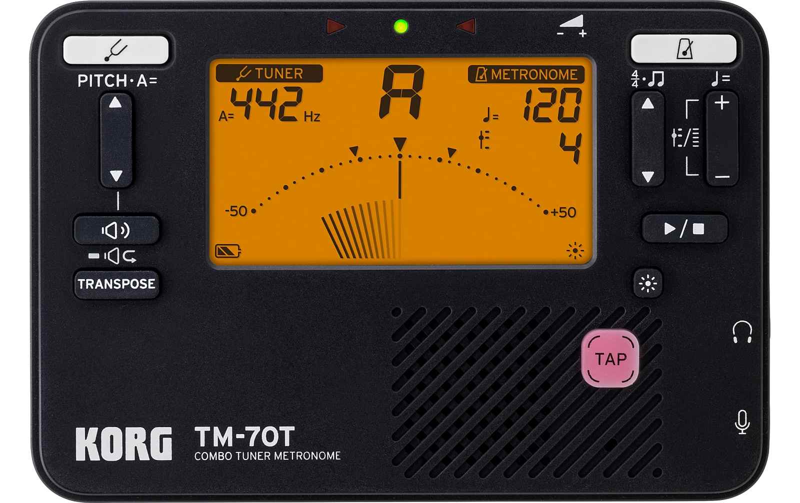Korg TM-70 Metronom, Stimmgerät,  schwarz