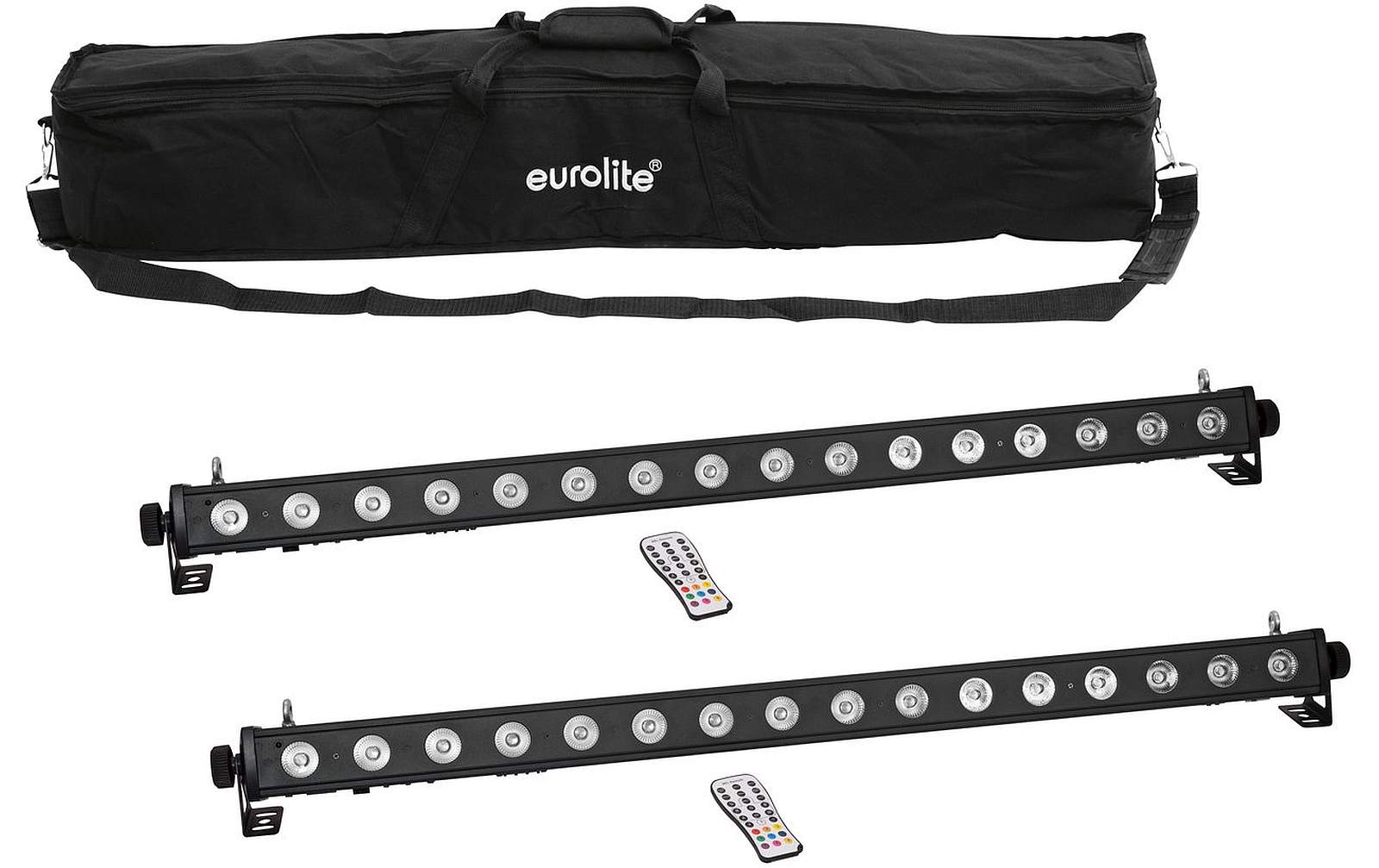 Eurolite Set 2x LED PIX-16 QCL Leiste + Soft-Bag