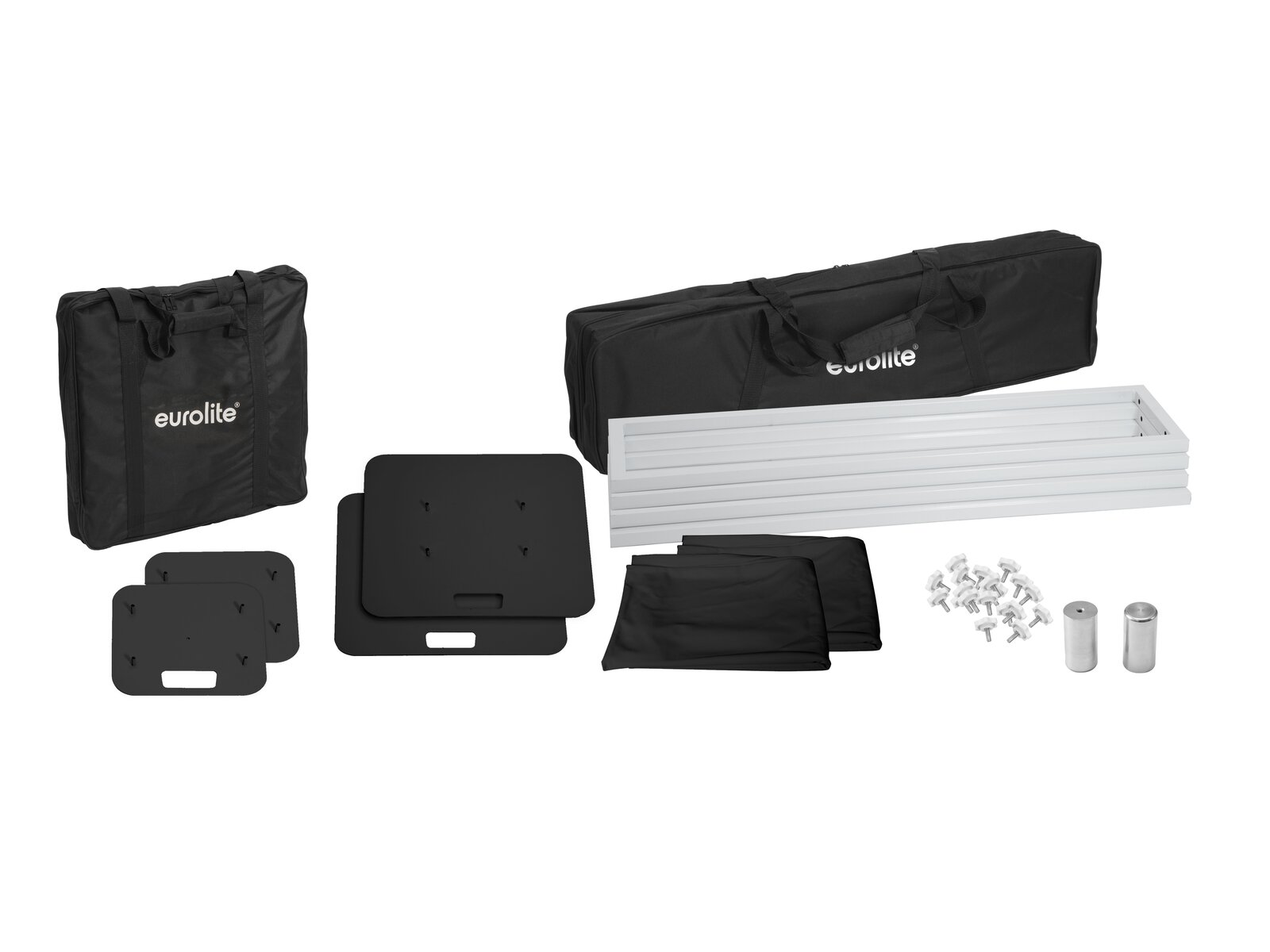 Eurolite 2x Stage Stand 150cm inkl. Cover und Tasche, schwarz