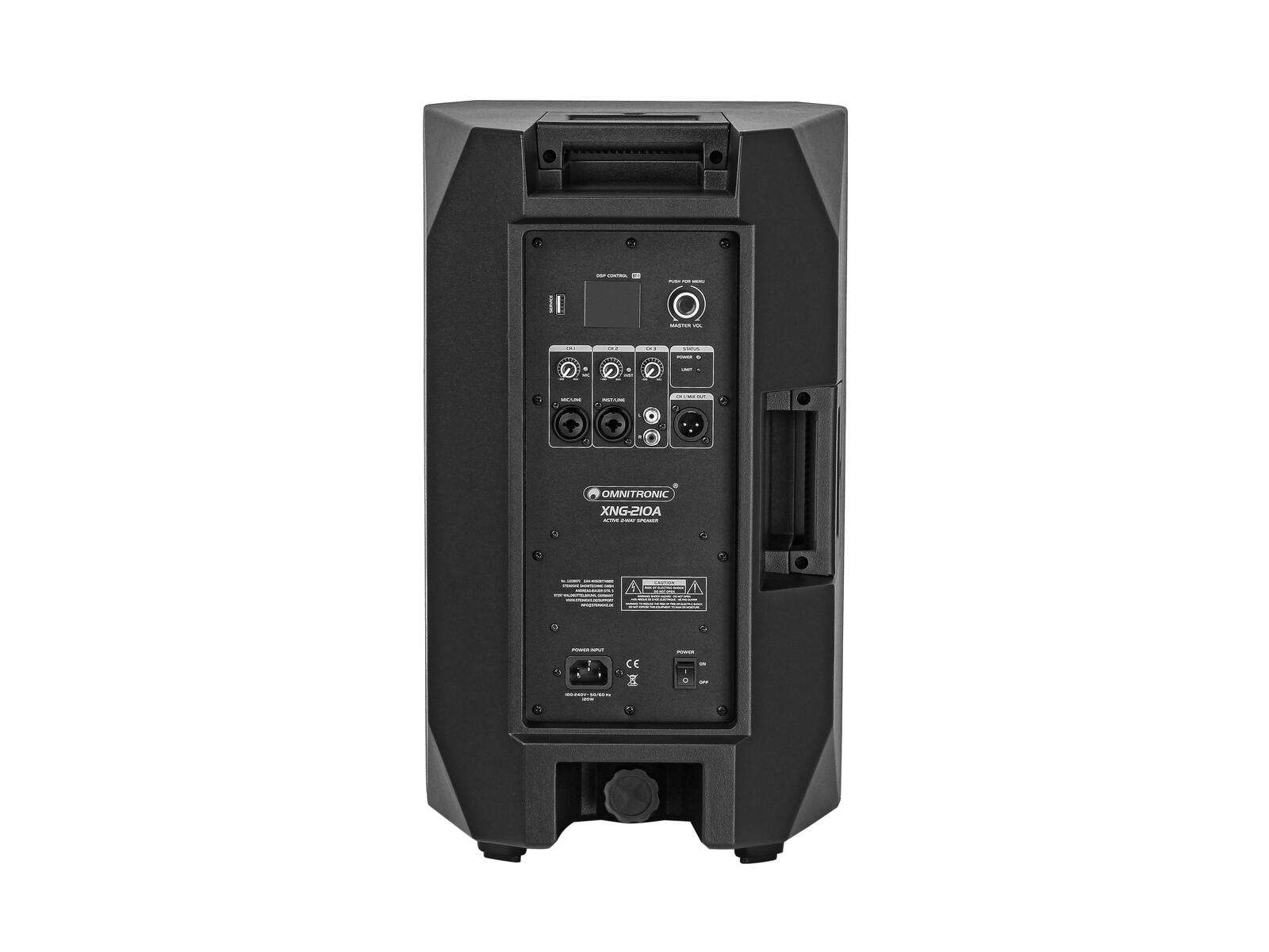 Omnitronic XNG-210A 2-Wege Lautsprecher, aktiv, DSP