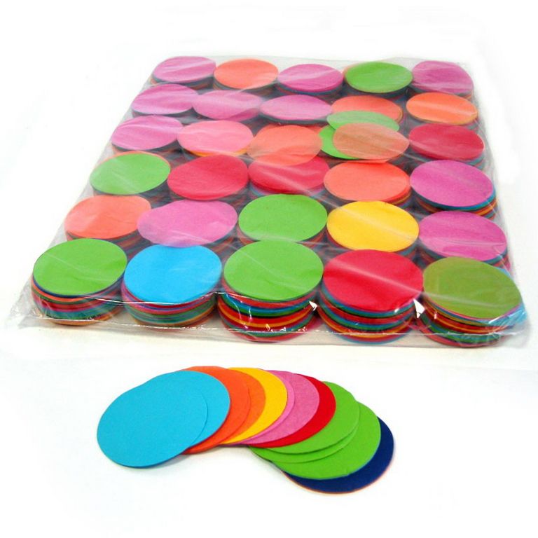 Magic FX Slowfall Konfetti Kreis Ø55mm Bunt Beutel
