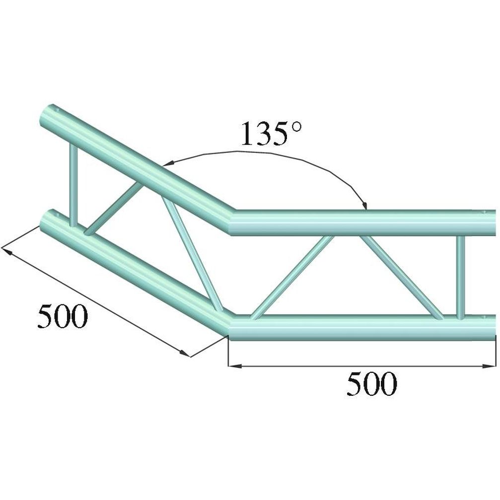 Alutruss Bilock BQ2-PAC23V 2-Weg Ecke 135°