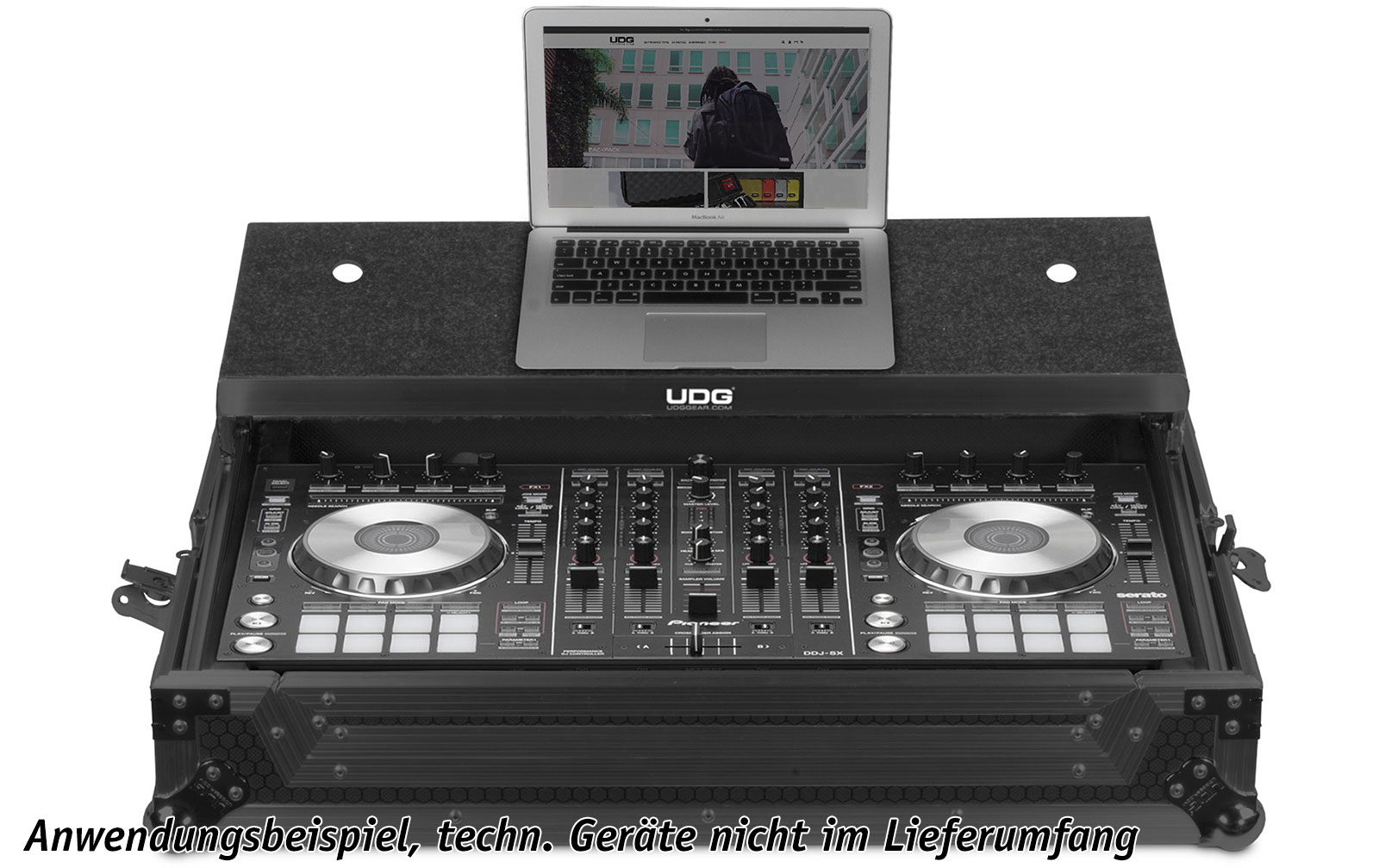 UDG Ultimate Flight Case Pioneer DDJ-SX3 Black MK2 Plus (L) (U91011BL2)