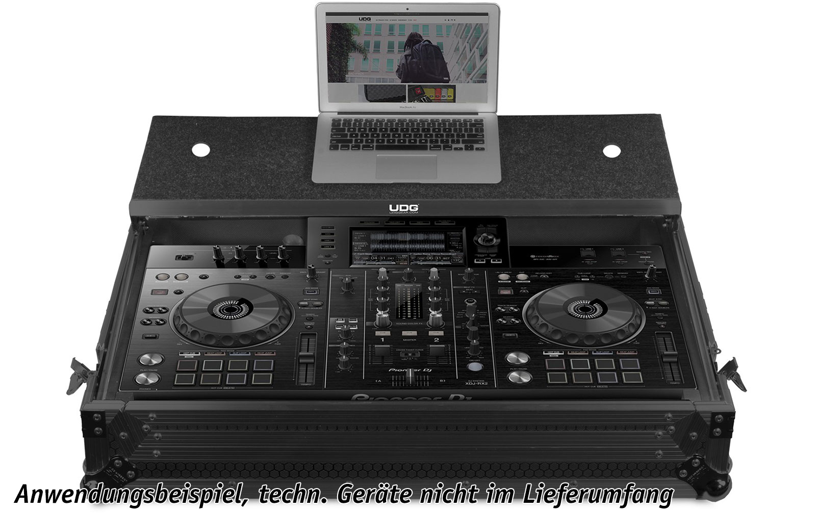 UDG Ultimate Flight Case Pioneer XDJ-RX2 Black MK3 Plus (L&W) (U91015BL3)