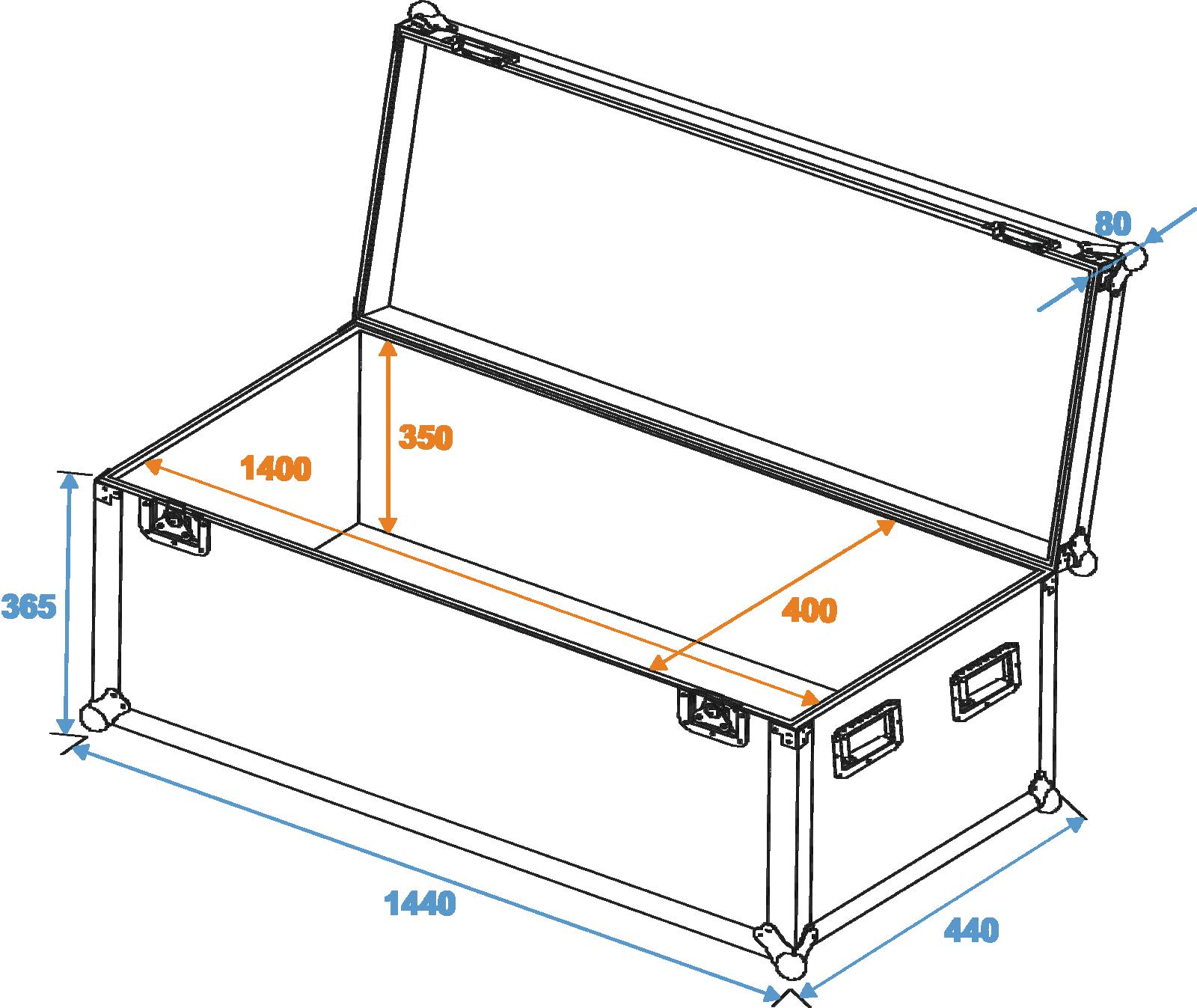 Roadinger Universal-Case Profi 140x40x40cm