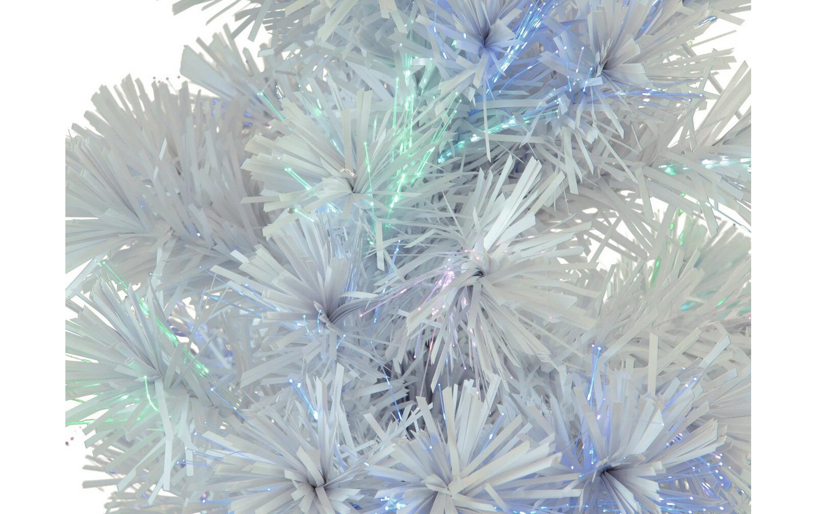 Europalms Tannenbaum Fiber LED, 180cm, weiß, Kunststoff