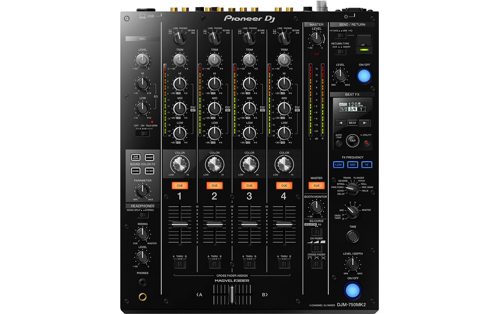 Pioneer DJM 750 MK2 schwarz