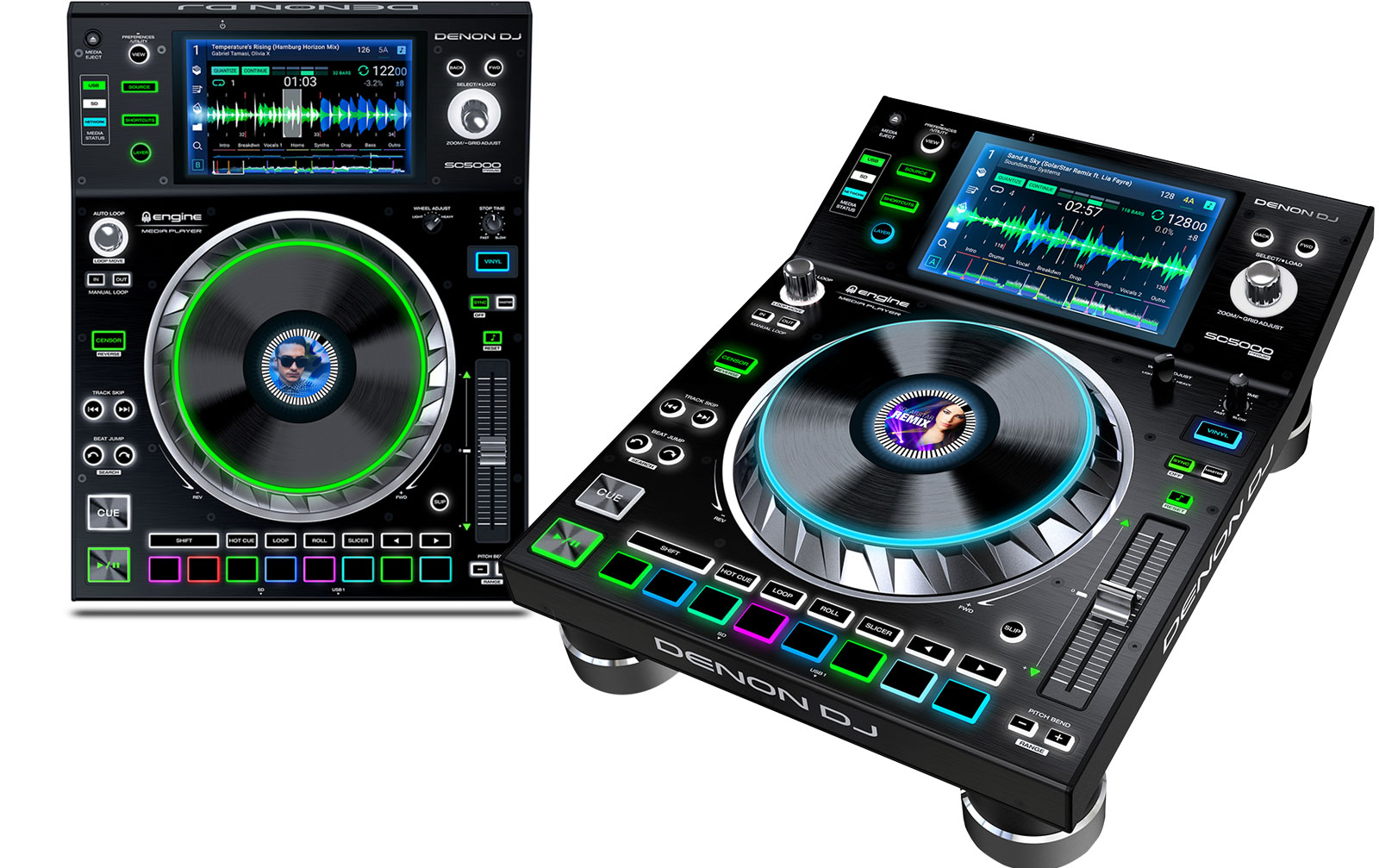 Denon DJ SC5000 Prime Doppelpack Set