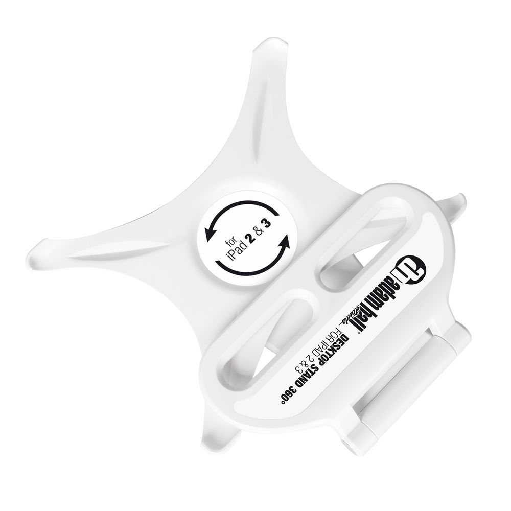 Adam Hall Stands SMS 360 W - 360°-Tischstativ für IPad 2 & 3 weiß