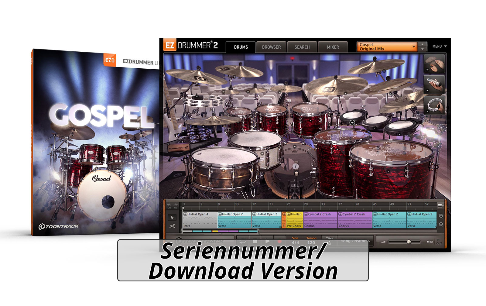 ToonTrack Gospel EZX (Licence Key)