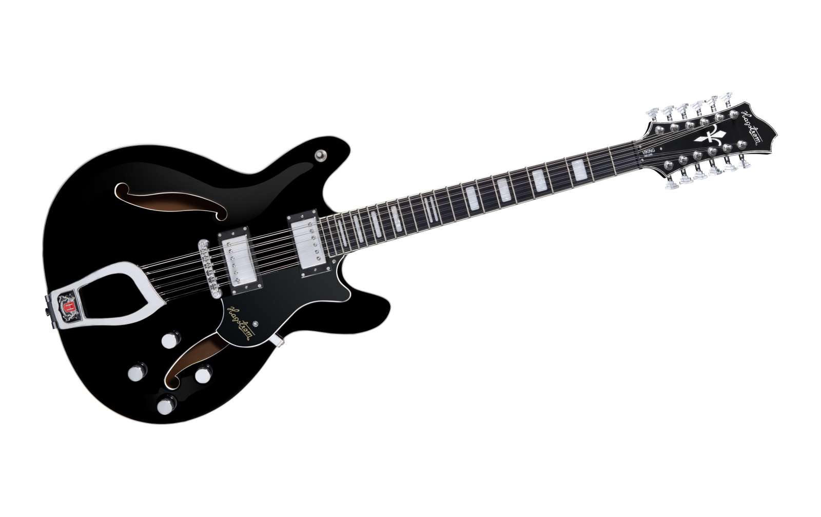 Hagstrom Viking 12 String in Black Gloss