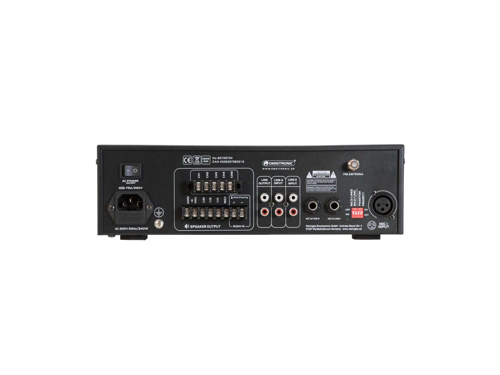 Omnitronic CPZ-120P ELA-Mischverstärker
