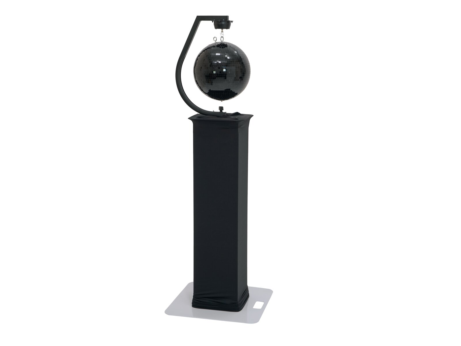 Eurolite Set Spiegelkugel 30cm schwarz mit Stage Stand variabel + Cover schwarz