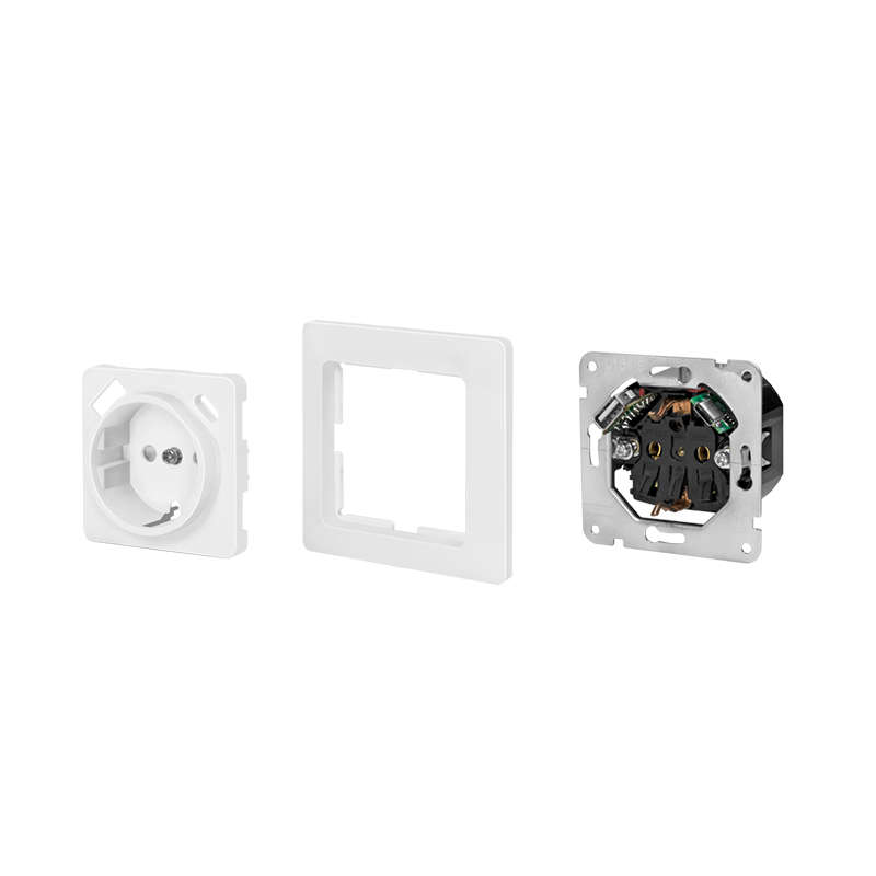 Logilink Unterputz-Steckdose, 1x CEE 7/3, 1x USB-A, 1x USB-C, Einbautiefe: 38 mm