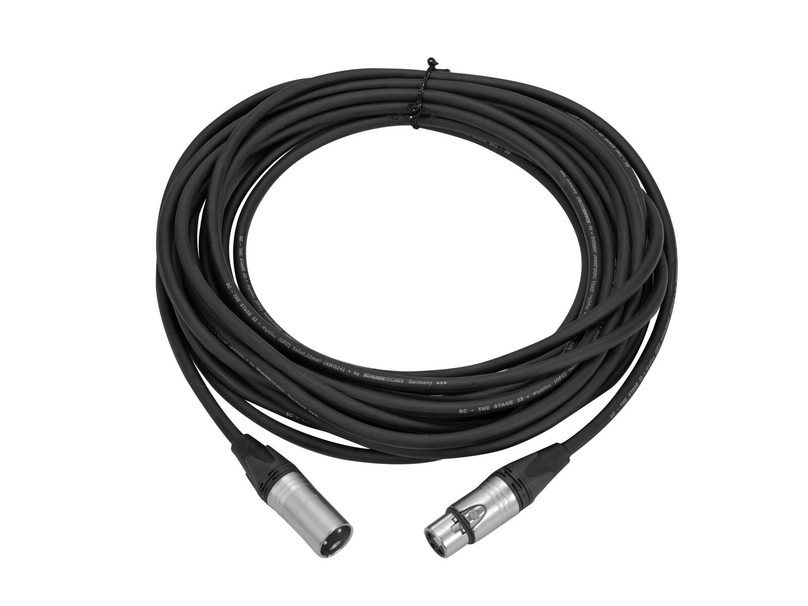 Sommer Cable XLR Kabel 3pol 6m sw Neutrik