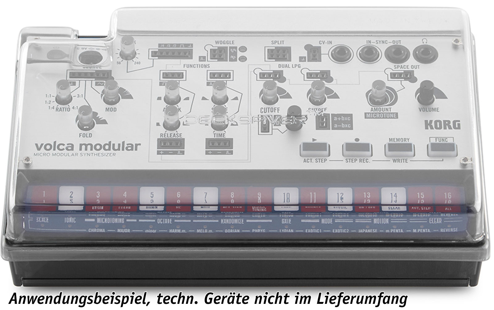 Decksaver Korg Volca MK2 Staubschutzabdeckung passend für: Drum, Modular, Mix