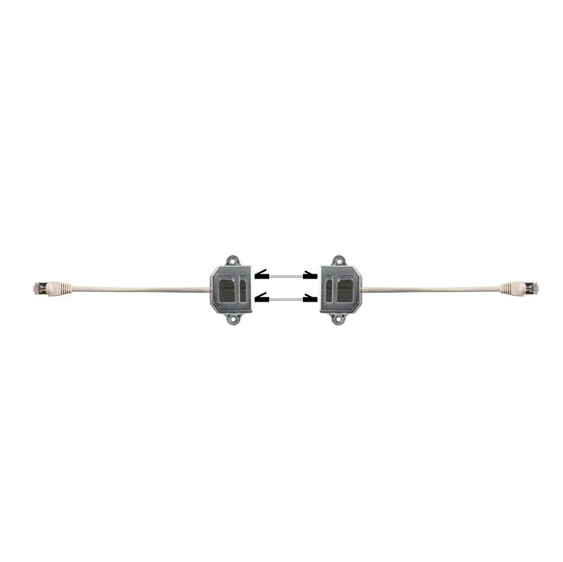 LogiLink T-Adapter RJ45 Stecker->2 x RJ45 Buchse 2 x 10/100BaseT, geschirmt